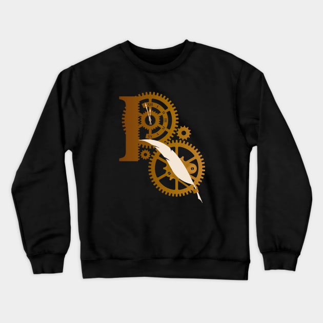 Rusty Quill Logo #2 (Dark Prints) Crewneck Sweatshirt by Rusty Quill